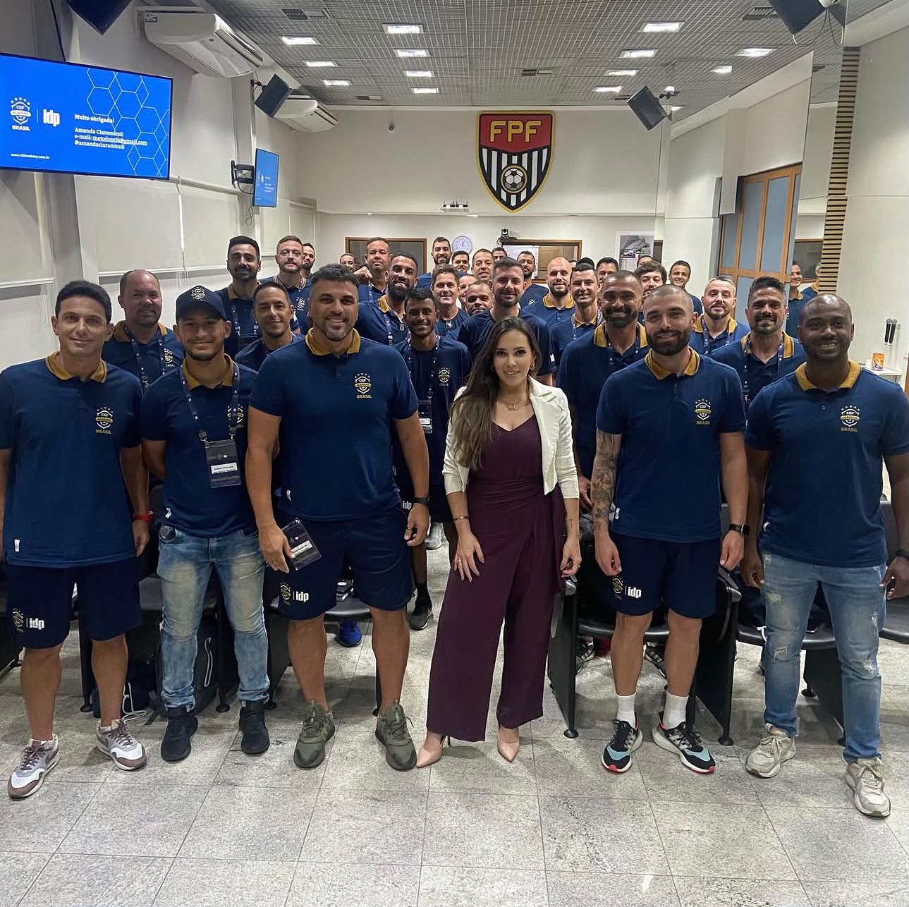 Amanda Ciaramicoli com comissões técnicas na Federação Paulista de Futebol